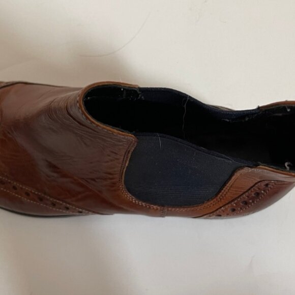 Melvin & Hamilton "Selina" Brown Leather Pointy Toe Booties: Size 40 (9.5 US) - Picture 7 of 9